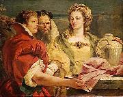 Giovanni Domenico Tiepolo Rebecca at the Well oil painting artist